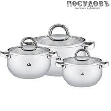 MercuryHaus MC-1649 набор кастрюль, сталь нержавеющая 18/10, 6 пр.