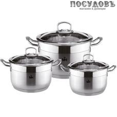 MercuryHaus Turno MC-1685 набор кастрюль, сталь нержавеющая 18/10, 6 пр.