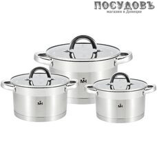 MercuryHaus Turno MC-1697 набор кастрюль, сталь нержавеющая 18/10, 6 пр.