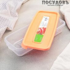 Полимербыт Фрэш фиш 4403 контейнер с крышкой, полипропилен, 245×100×45 мм, 600 мл