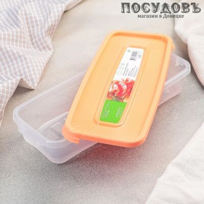 Полимербыт Фрэш фиш 4403 контейнер с крышкой, полипропилен, 245×100×45 мм, 600 мл
