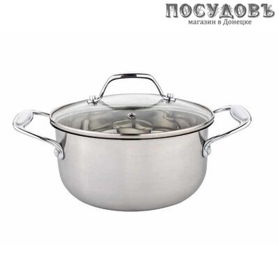 HITT H07223 кастрюля объемом 4,74 л, нержавеющая сталь, цвет матовый, с крышкой