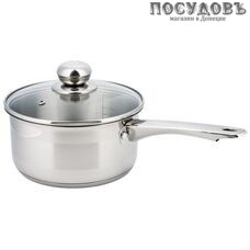 KING Hoff KH-4323 ковш с крышкой 1,5 л, сталь нержавеющая, Ø160 мм, многослойное дно, 2 пр.