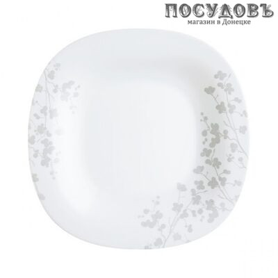 Luminarc Ombrelle P3628 тарелка десертная, стекло упрочненное, цвет белый с рисунком, Ø190 мм, Франция 1 шт.