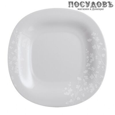 Luminarc Ombrelle P3630 тарелка десертная, стекло упрочненное, цвет белый с рисунком, Ø210 мм, Франция 1 шт.