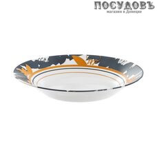 Luminarc Orme N4167 тарелка глубокая, стекло упрочненное, цвет белый с рисунком, Ø230 мм, Франция 1 шт.