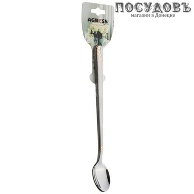 Agness 922-229 набор коктельных ложек 190 мм, сталь нержавеющая 3 шт.