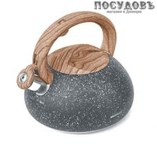 Klausberg KB-7280 чайник со свистком, 2,7 л, сталь нержавеющая
