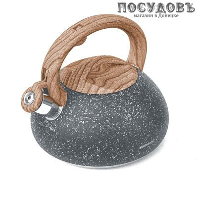 Klausberg KB-7280 чайник со свистком, 2,7 л, сталь нержавеющая