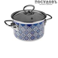 HITT С-1615САП4/4ДТ кастрюля с крышкой 4,5 л, сталь эмалированная