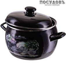 HITT Bistro С-4216АП2/8ДТ кастрюля с крышкой 5,0 л, сталь эмалированная