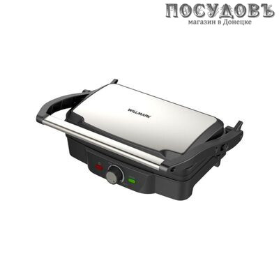 WillMark WG-2480 гриль электрический, 1800 Вт поверхность антипригарное покрытие 280×170 мм