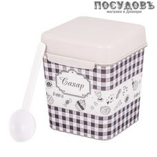 Альтернатива Плетенка Сахар М4831 емкость для сыпучих продуктов с ложкой, 1200 мл, полипропилен, 2 пр.