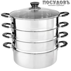 Webber BE-083 мантоварка с 3-мя сетками 4,0 л, Ø260 мм, сталь нержавеющая