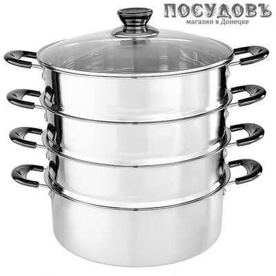 Webber BE-083 мантоварка с 3-мя сетками 4,0 л, Ø260 мм, сталь нержавеющая