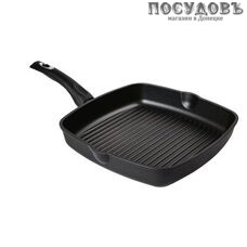 Горница Классик сг285а сковорода-гриль, Ø280×70 мм, алюминий литой, антипригарное покрытие Pfluon