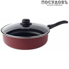 Scovo Expert СЭ-019 сотейник с крышкой Ø260×85 мм, алюминий штампованный, антипригарное покрытие