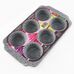 Webber Marble BE-4608N-1 форма для выпечки кексов, сталь угреродистая, мраморное покрытие, 300×180×30 мм