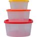 HITT Rainbow H28-1003 контейнеры в наборе с крышкой, полипропилен, 5 шт.