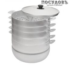Калитва 180640 мантоварка, алюминий штампованный, 6,0 л, Ø260×165 мм, 4 пр.