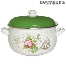 Avsar Bouton A04-01 кастрюля 2,1 л, сталь эмалированная, Ø160 мм, однослойное дно, Турция