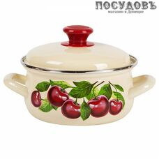 КМК 61904-082/4.02 кастрюля с крышкой, слоновая кость, сталь эмалированная, 1,5 л, Ø160 мм, 2 пр.