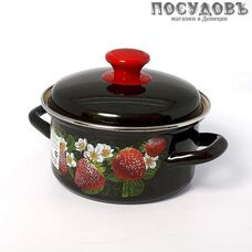 КМК 61904-142/6-У4 кастрюля с крышкой 4 л, сталь эмалированная, цвет коричневый