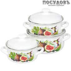 КМК Инжир-1 набор посуды, сталь эмалированная, белый, 6 пр.