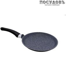 Мечта Premium Grey 12901 сковорода блинная Ø220×20 мм, алюминий литой, гранитное покрытие Greblon