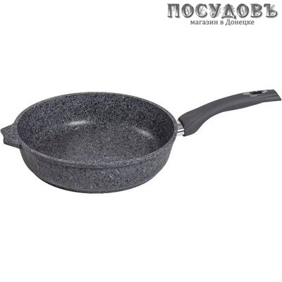 Мечта Premium Grey 26901 сковорода Ø260×60 мм, алюминий литой, гранитное покрытие Greblon