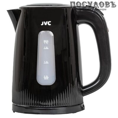 JVC JK-KE1210 электрочайник, 2200 Вт, 1700 мл, пластик, черный