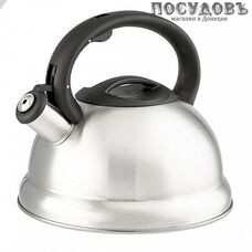 Webber ВЕ-0547 чайник со свистком, 2,7 л, сталь нержавеющая, цвет: сатин, 1 шт.
