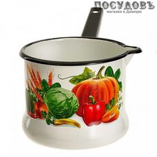 КМК 90104-072/4 Осенний урожай ковш без крышки 1,0 л, сталь эмалированная, 1 шт.