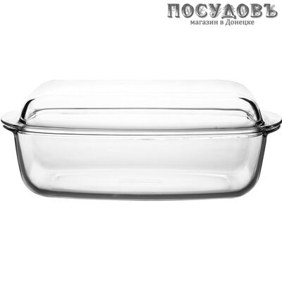 O Cuisine 465AC00/1043 гусятница с крышкой, стекло жаропрочное, 330×190×130 мм, 3,0+1,5 л, Франция