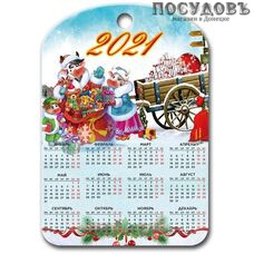 Добрый Дом 2021. Календарь №1 КБС-27460 доска разделочная, материал бук 280×210×6 мм