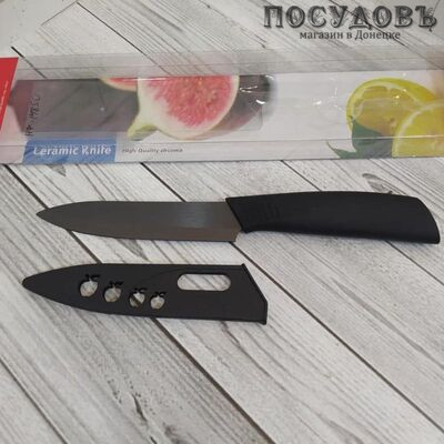 КНР JH-05A нож универсальный черный с чехлом, керамика 125 мм