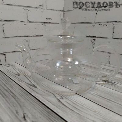 КНР 339-B1000 чайник заварочный с фильтром, стекло жаропрочное, 1000 мл