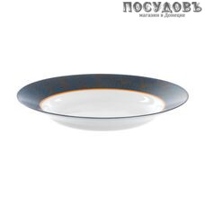 Luminarc Prusse N4466 тарелка глубокая, стекло упрочненное, цвет белый с рисунком, Ø220 мм, Франция 1 шт.