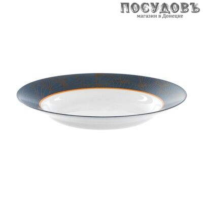 Luminarc Prusse N4466 тарелка глубокая, стекло упрочненное, цвет белый с рисунком, Ø220 мм, Франция 1 шт.