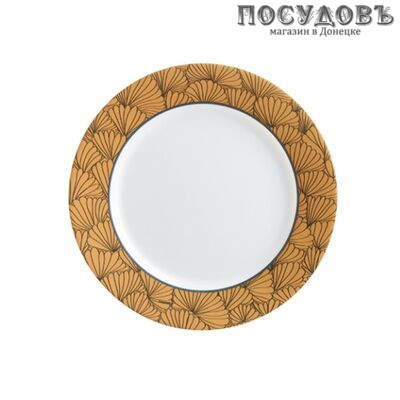 Luminarc Prusse N4169 тарелка обеденная, стекло упрочненное, цвет белый с рисунком, Ø260 мм, Франция 1 шт.