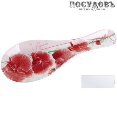 Коралл Орхидея SP04-S063 подставка для ложки, стекло, 1 шт.
