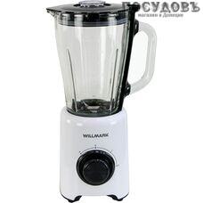 WillMark WTB-850G блендер стационарный 750 Вт, 1500 мл, белый с черным