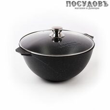 Мечта Гранит Star 58803 казан с крышкой 8,0 л, алюминий литой, гранитное покрытие Greblon 4 слоя