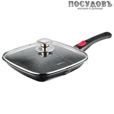 KING Hoff KH-1510 сковорода-гриль Ø240×45 мм, алюминий литой, мраморное покрытие, 2 пр.