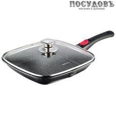 KING Hoff KH-1511 сковорода-гриль Ø280×45 мм, алюминий литой, мраморное антипригарное покрытие