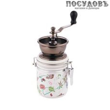 KING Hoff KH-4145 кофемолка ручная, Ø80×160 мм, материал керамика, стальные нержавеющие жернова в упаковке 1 шт