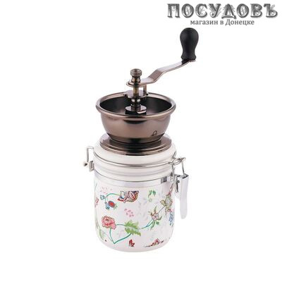 KING Hoff KH-4145 кофемолка ручная, Ø80×160 мм, материал керамика, стальные нержавеющие жернова в упаковке 1 шт