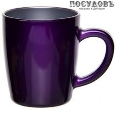 Pasabahce Basic 55531SLBD46 кружка, 340 мл, стекло, фиолетовый металлик