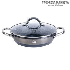 MercuryHaus MC-1771 сотейник с крышкой Ø280×68 мм, алюминий литой, мраморное покрытие