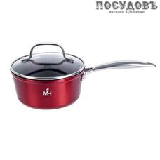 MercuryHaus MC-1778 ковш с крышкой 1,2 л алюминий литой, мраморное покрытие